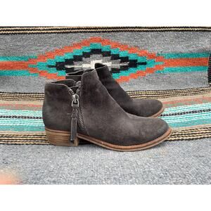 Dolce Vita Suede Ankle Boots Size 8.5 - dark gray